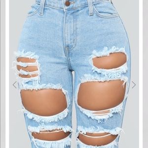 Distressed Denim Bermuda Shorts - Fashionnova
